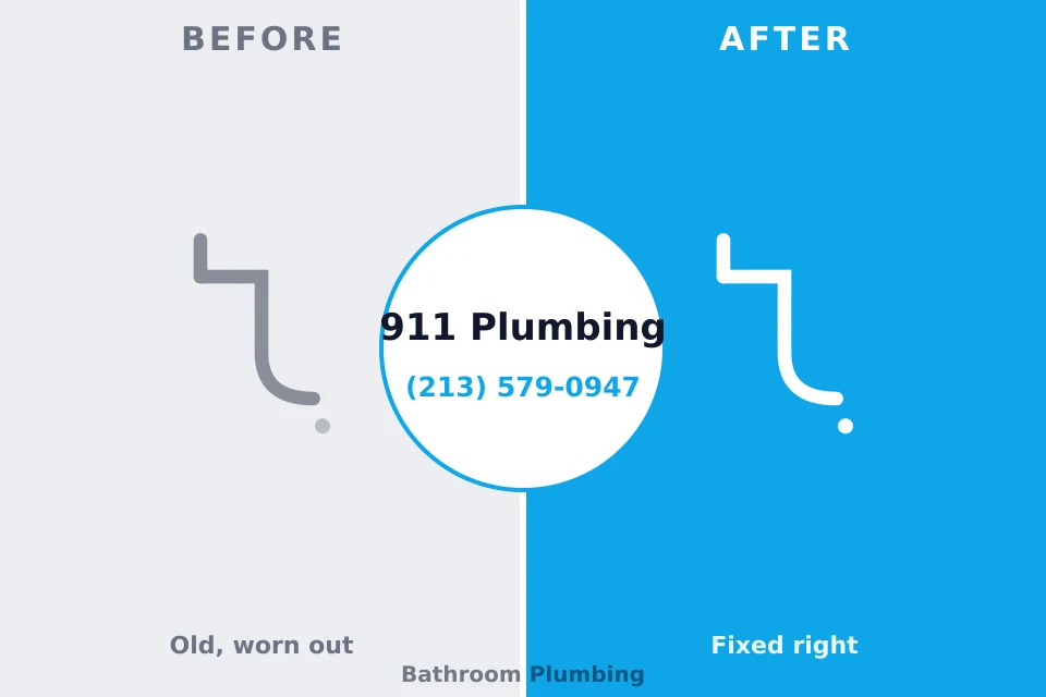 Before and after: plumbing repair Belle Glade, FL